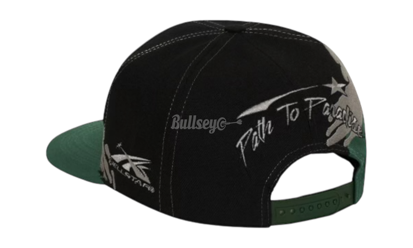 Hellstar Green/Black Paintbrush Snapback Hat