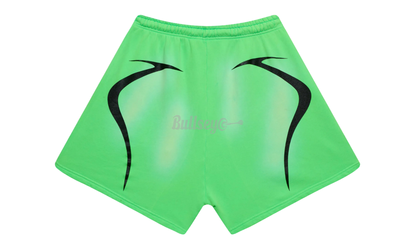 Hellstar Neon Green Warm Up Shorts