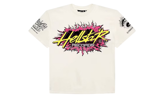 Hellstar Records White T-Shirt-Bullseye Sneaker Boutique