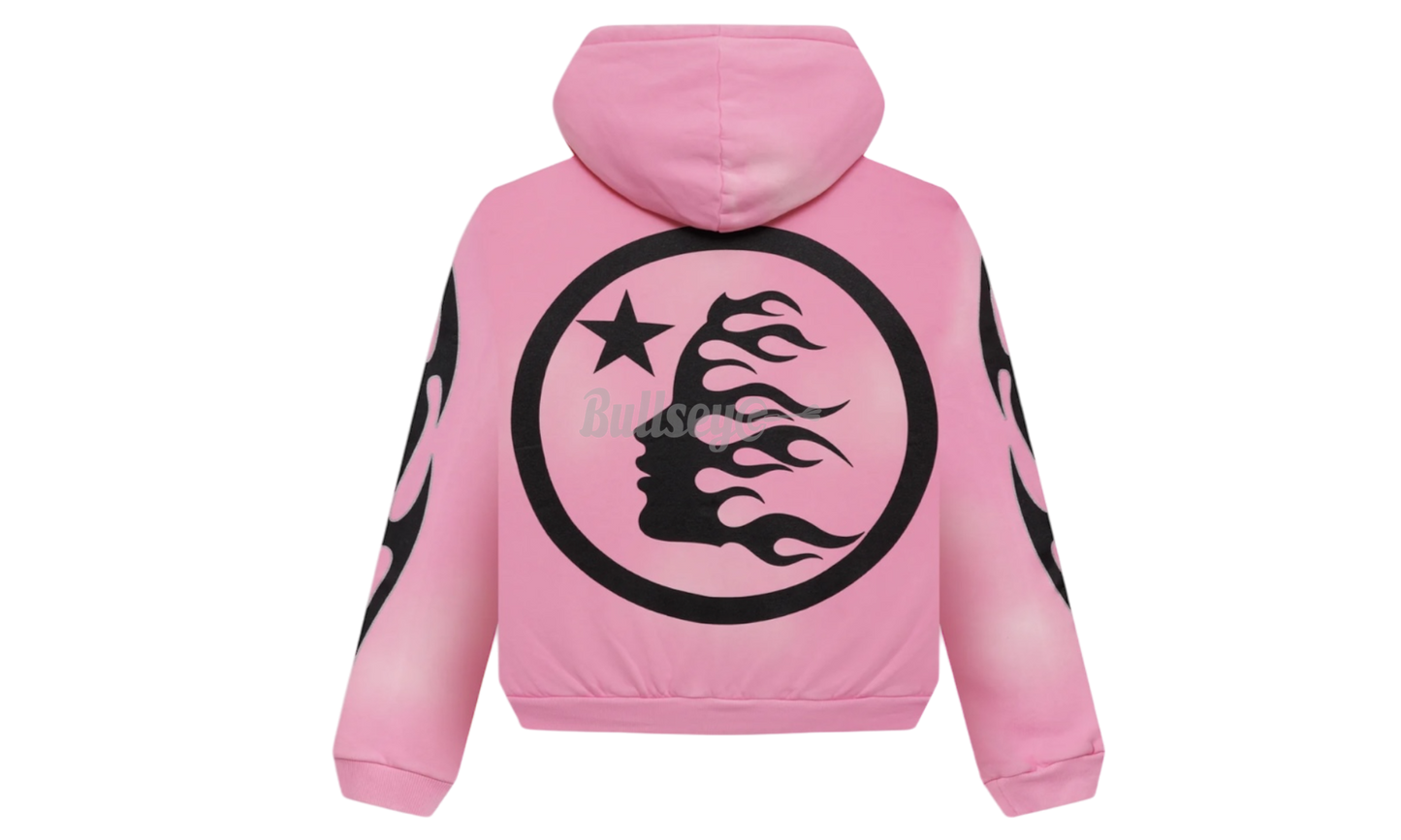 Hellstar Sports Flame Pink Zip-Up Hoodie