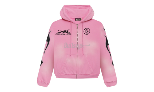 Hellstar Sports Flame Pink Zip-Up Hoodie-Bullseye Sneaker Boutique