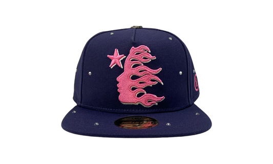 Hellstar Starry Night Snapback Navy/Pink Hat