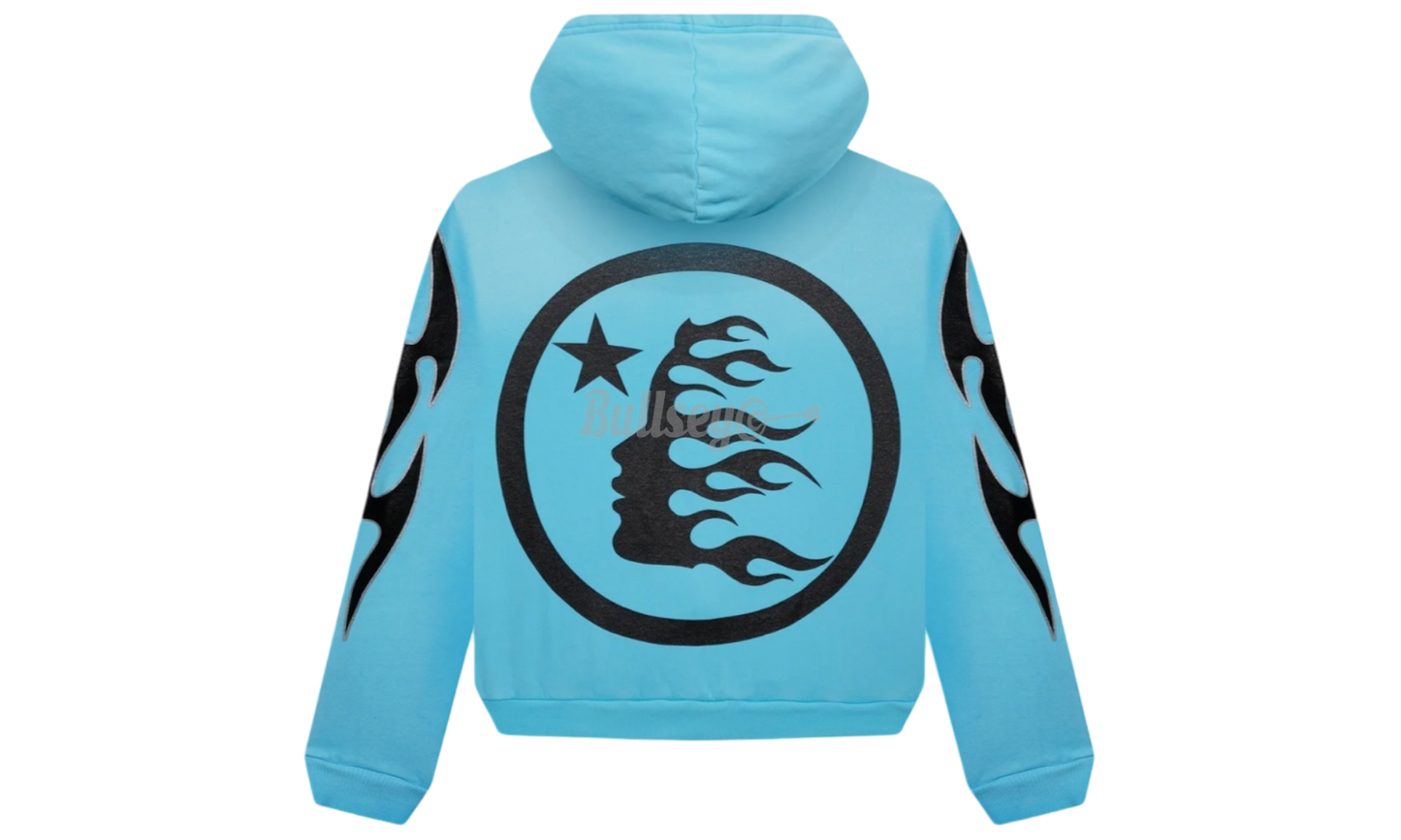 Hellstar Studios Blue Zip-Up Hoodie