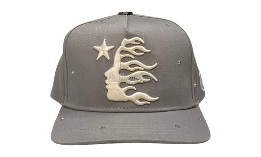 Hellstar Studios OG Logo Grey Rhinestone Snapback-Bullseye Sneaker Boutique