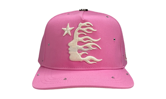 Hellstar Studios OG Logo Pink Rhinestone Snapback-Bullseye Sneaker Boutique