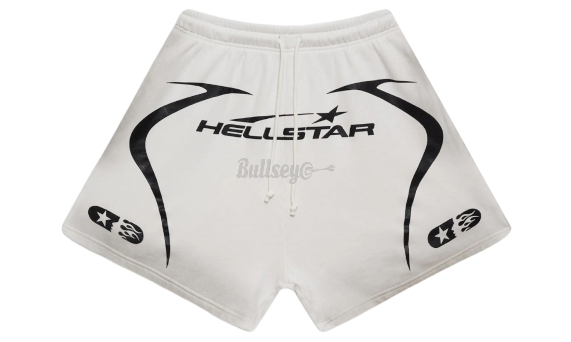 Hellstar White Warm Up Shorts-Bullseye Sneaker Boutique