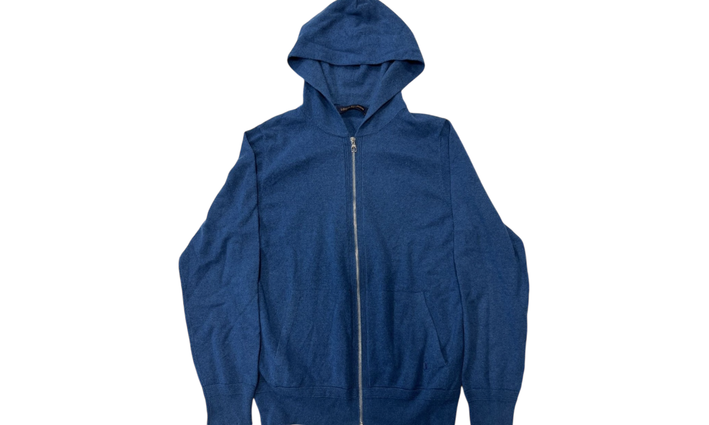 Louis Vuitton Blue Classic Zip-Up Hoodie (PreOwned)-Bullseye Sneaker Boutique