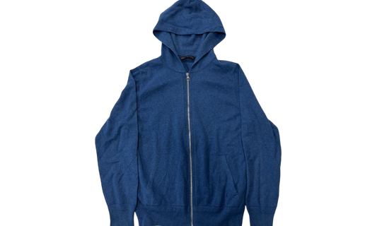 Louis Vuitton Blue Classic Zip-Up Hoodie (PreOwned)-Bullseye Sneaker Boutique