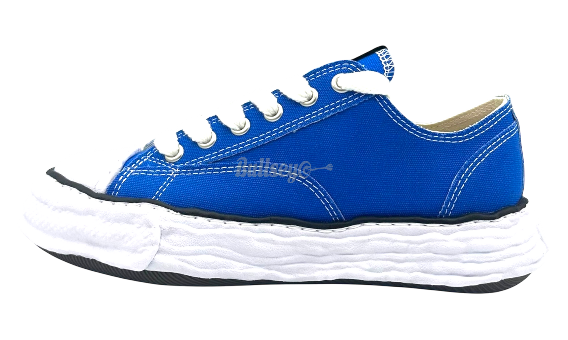 Maison Mihara Yasuhiro Peterson 23 OG Sole Blue Canvas Low-Bullseye Sneaker Boutique