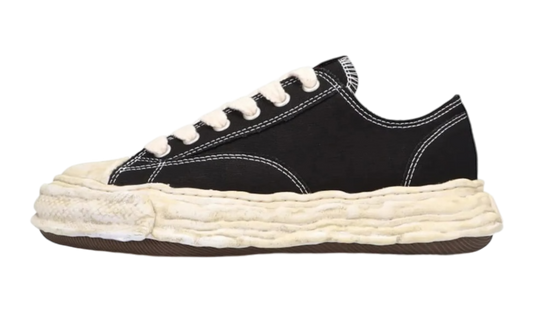 Maison Mihara Yasuhiro Peterson 23 Vintage Sole Black Canvas Low-Bullseye Sneaker Boutique