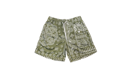 Mr.Remade Green Paisley Shorts