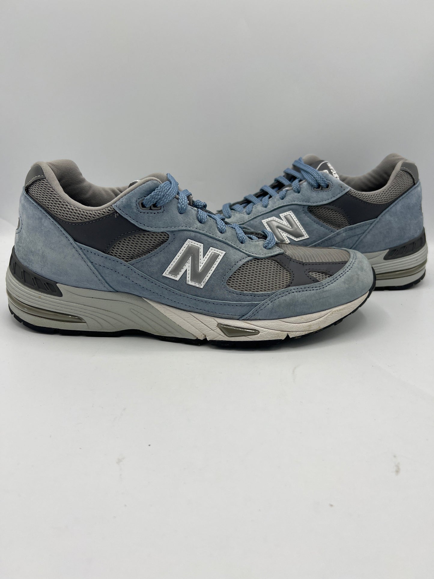 New Balance 991 "MiUK Dusty Blue Alloy Smoked Pearl" (PreOwned)