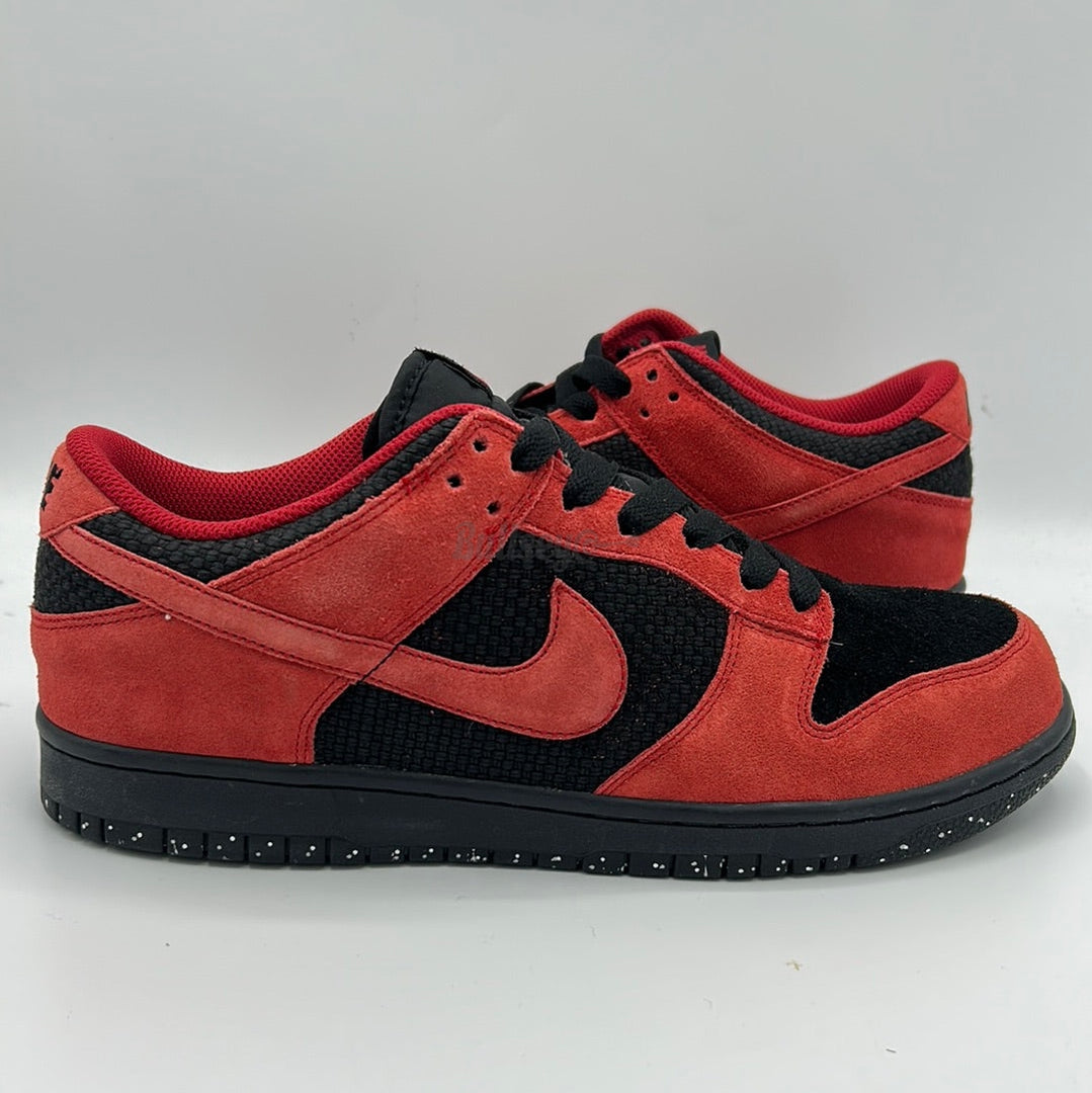 Nike Dunk Low CL Black Varsity Red Medium Grey (PreOwned)