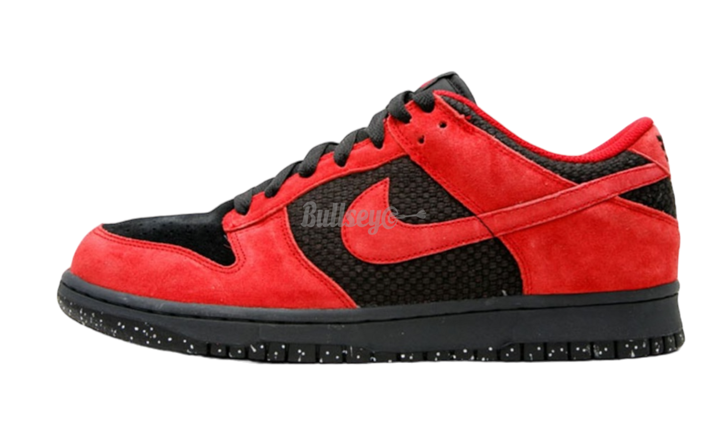 Nike Dunk Low CL Black Varsity Red Medium Grey (PreOwned)-Bullseye Sneaker Boutique