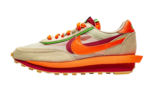 Nike Sacai LD Waffle x Clot "Kiss of Death Net Orange Blaze" (PreOwned)-Bullseye Sneaker Boutique