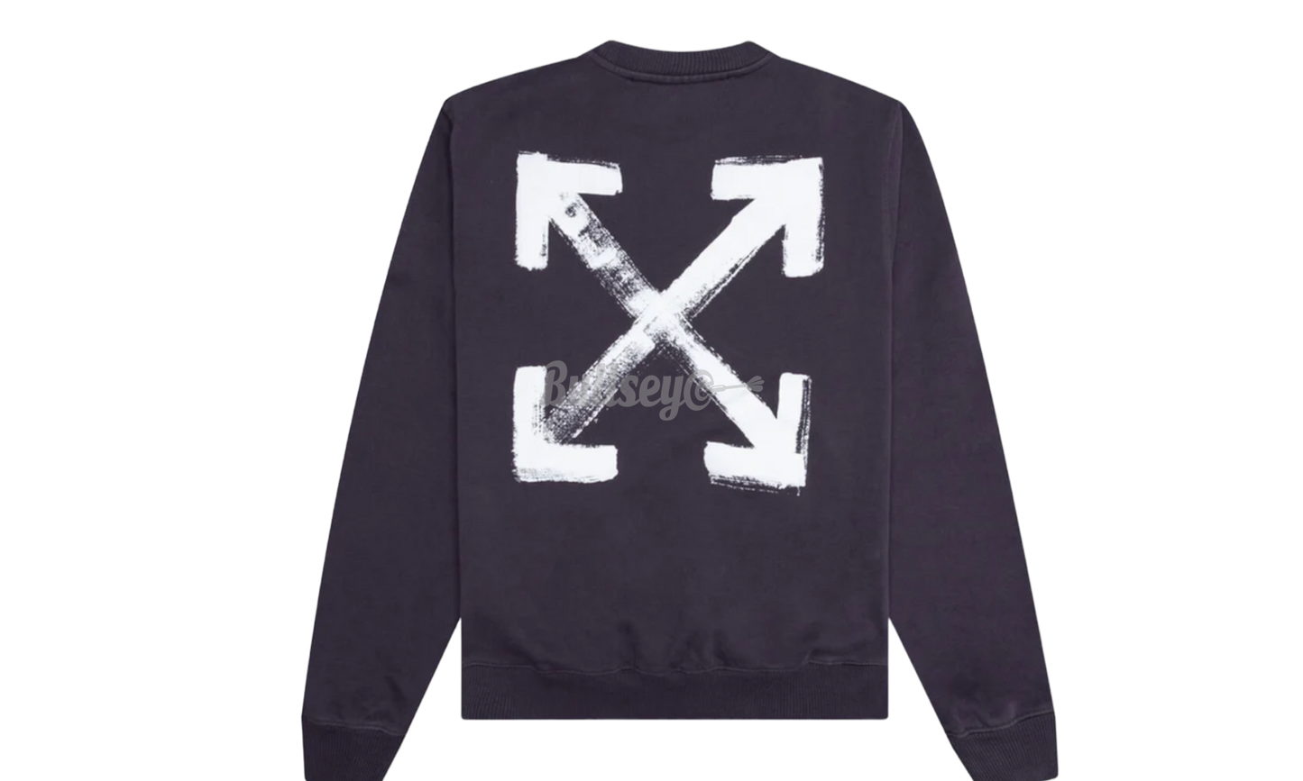 Off-White Painted Arrows Black Crewneck-Bullseye Sneaker Boutique