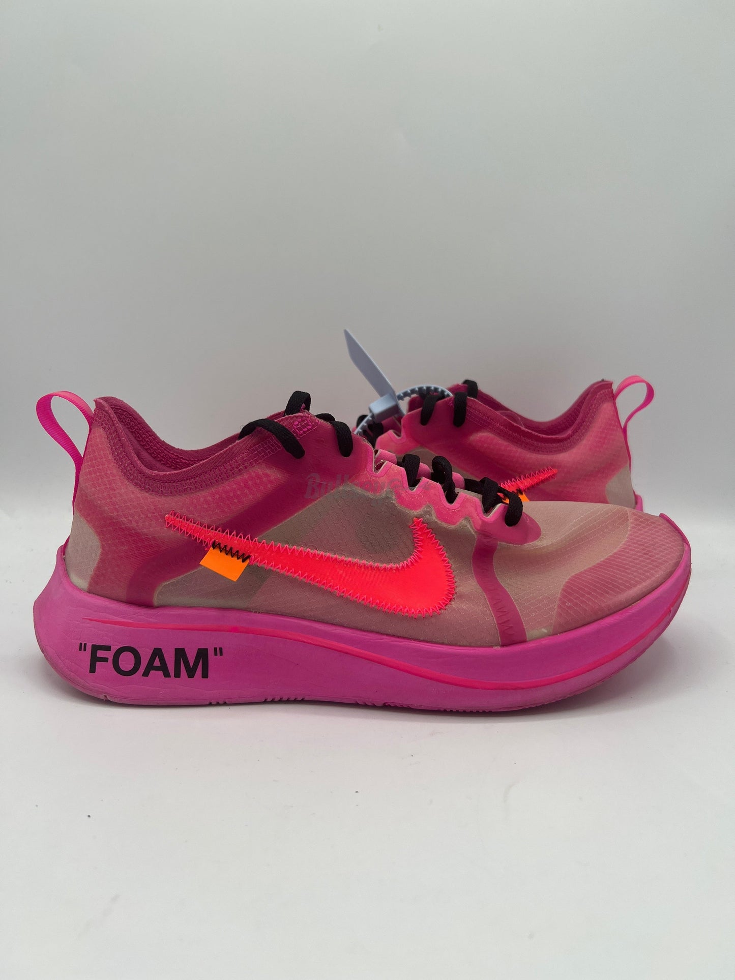 Off-White x Zoom Fly SP "Tulip Pink" (Preowned) (No Box)