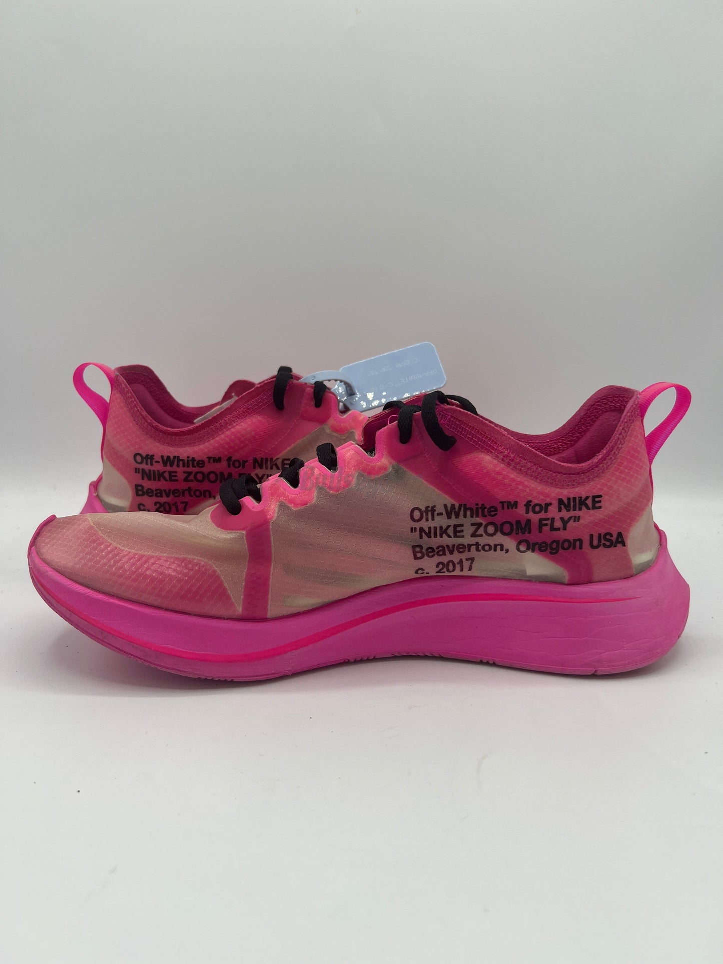 Off-White x Zoom Fly SP "Tulip Pink" (Preowned) (No Box)