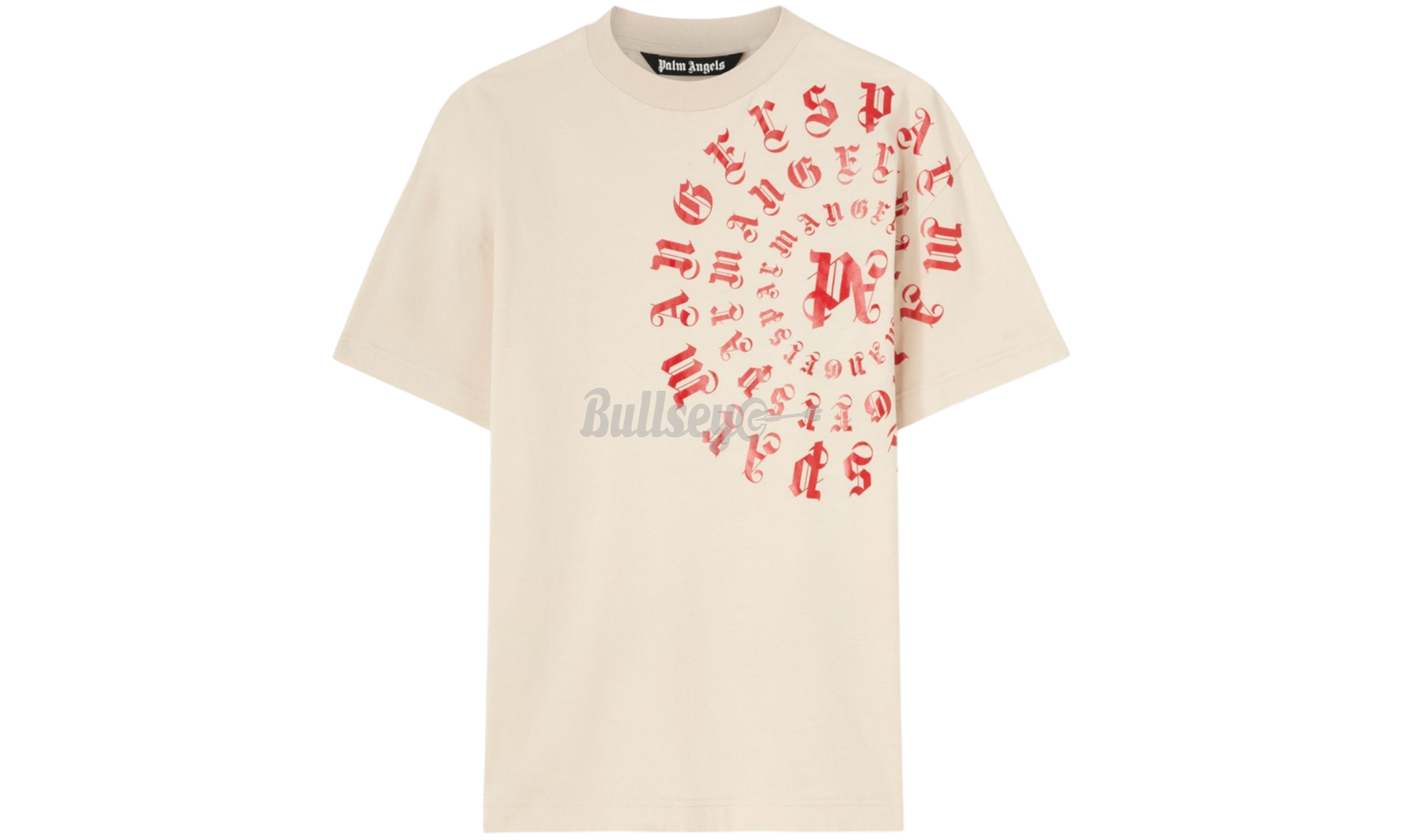 Palm Angels Vertigo Logo Beige T-Shirt-Bullseye Sneaker Boutique