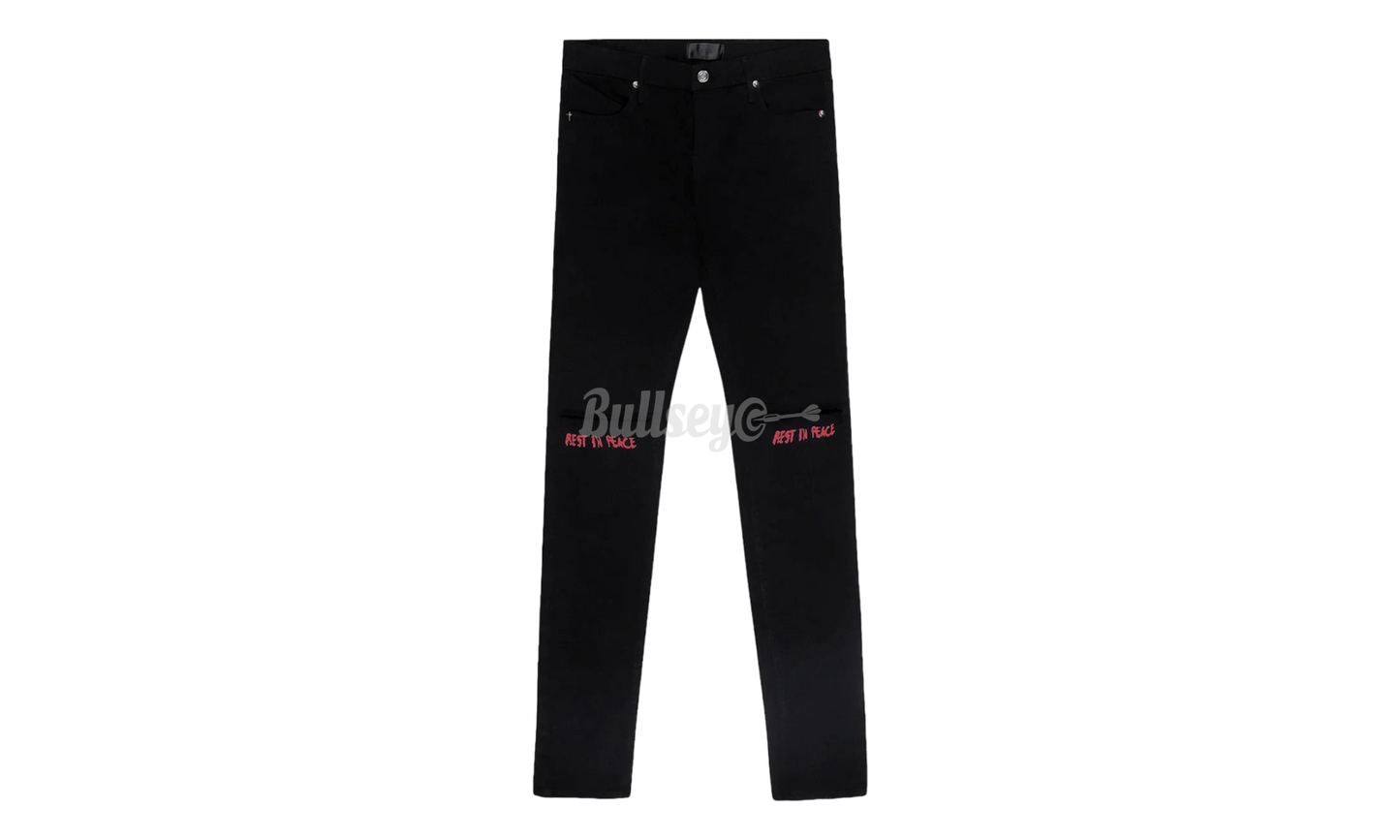 RTA Bryant Black Red R.I.P Jeans-Bullseye Sneaker Boutique