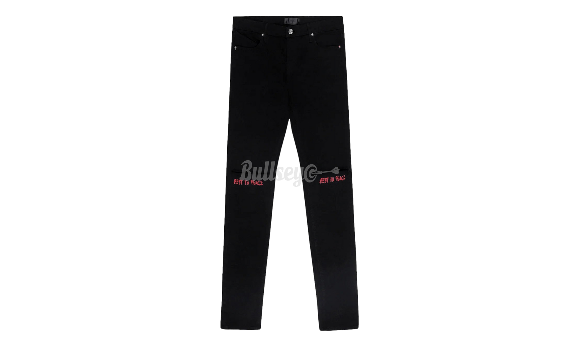 RTA Bryant Black Red R.I.P Jeans-Bullseye Sneaker Boutique