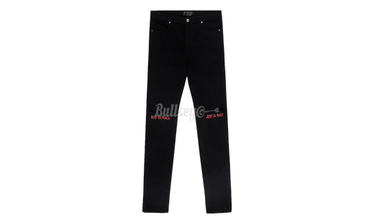 RTA Bryant Black Red R.I.P Jeans-Bullseye Sneaker Boutique