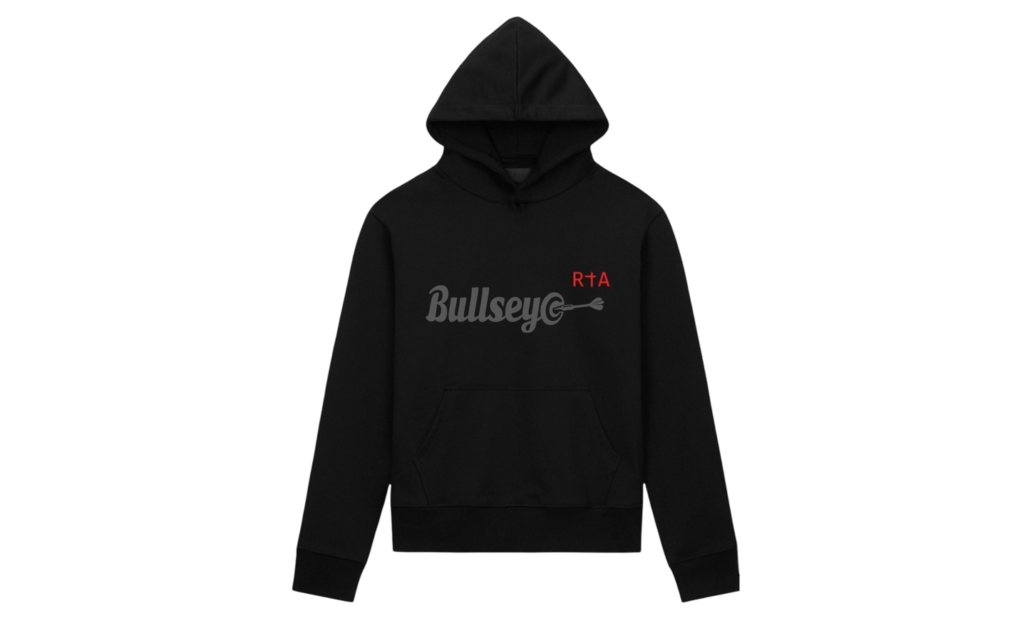 RTA Markus Black Red Long Cross Hoodie