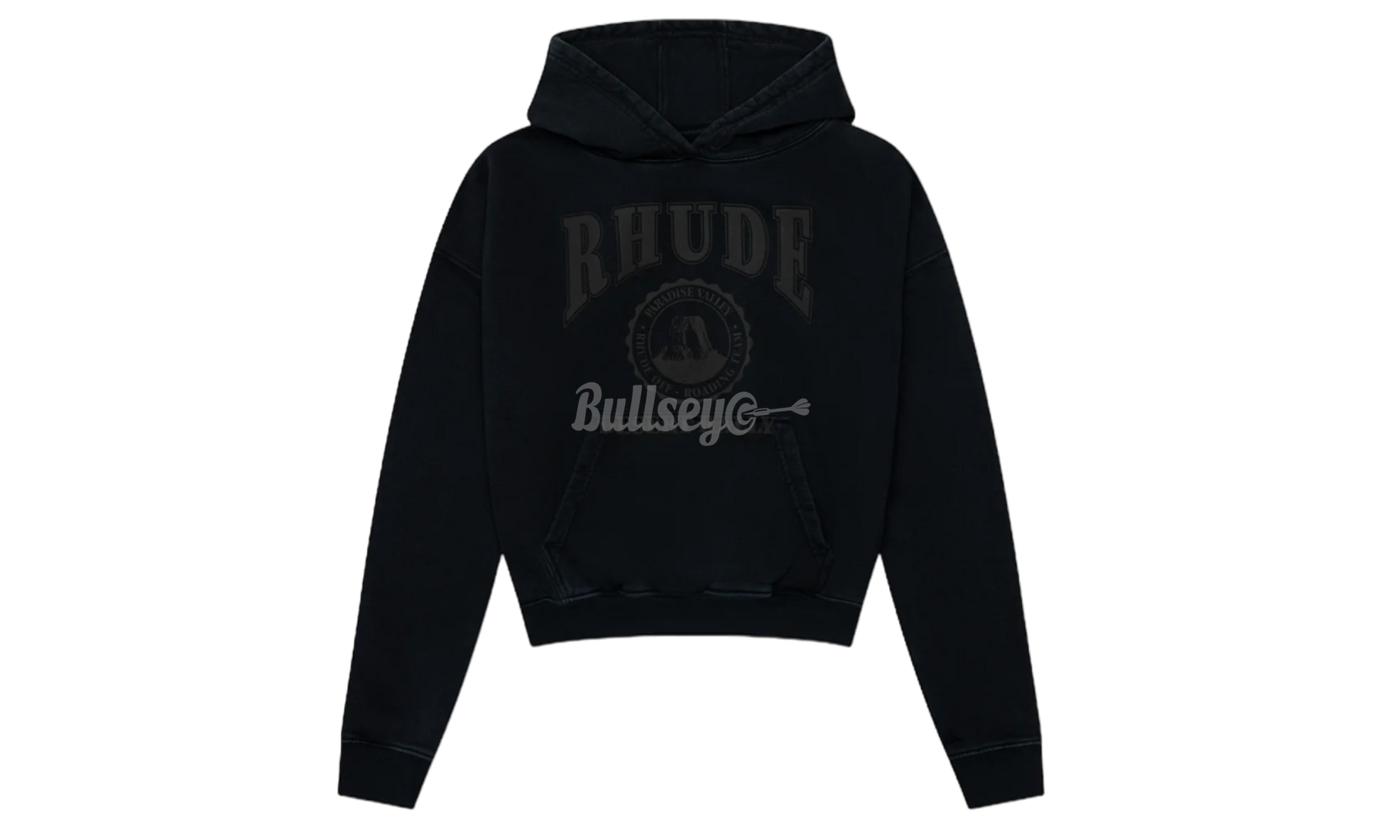 Rhude Black Cropped Desert Hoodie-Bullseye Sneaker Boutique