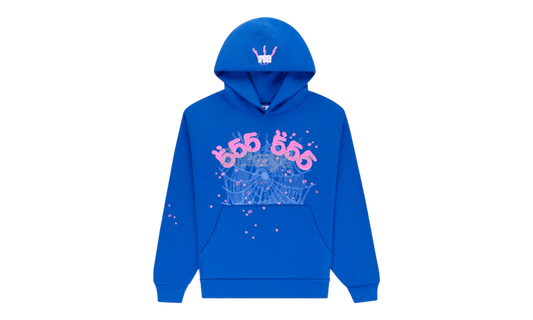 Sp5der Angel Number Blue/Pink Hoodie-Bullseye Sneaker Boutique