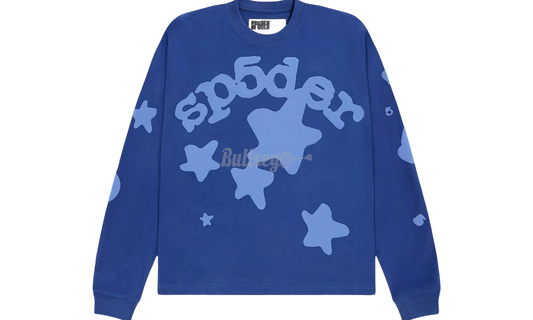 Sp5der Beluga Blue Longsleeve T-Shirt-Bullseye Sneaker Boutique