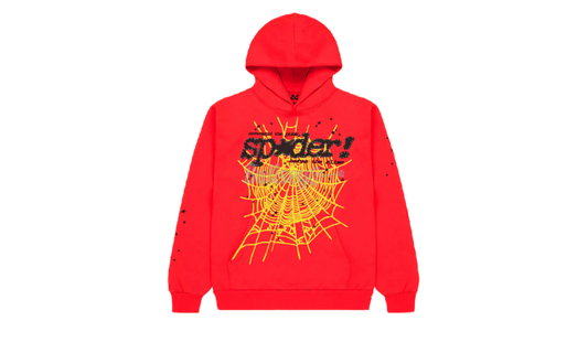 Sp5der P*NK V2 Red Hoodie-Bullseye Sneaker Boutique