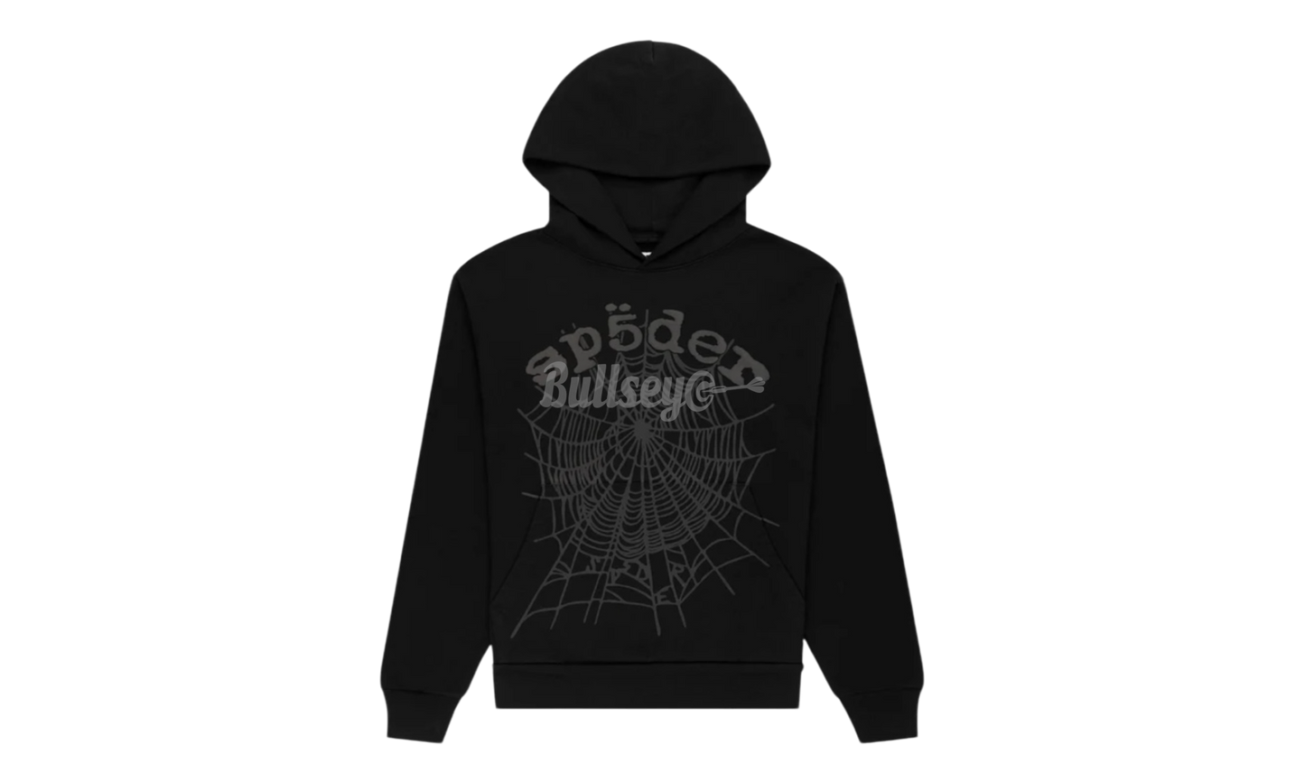 Sp5der Phantom Web Black Hoodie-Bullseye Sneaker Boutique