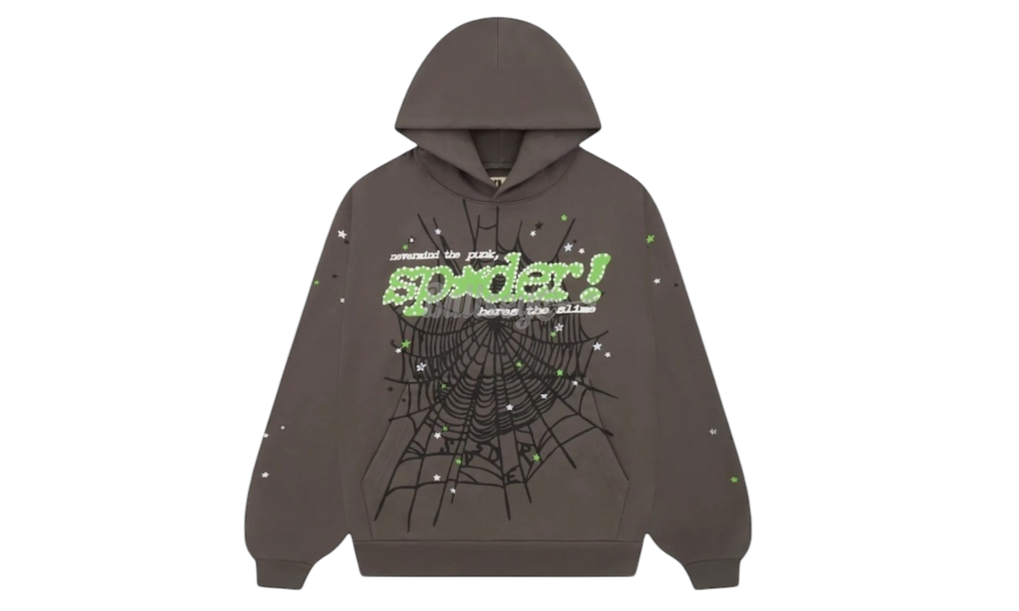 Sp5der Punk V2 Slate Grey Hoodie-Bullseye Sneaker Boutique