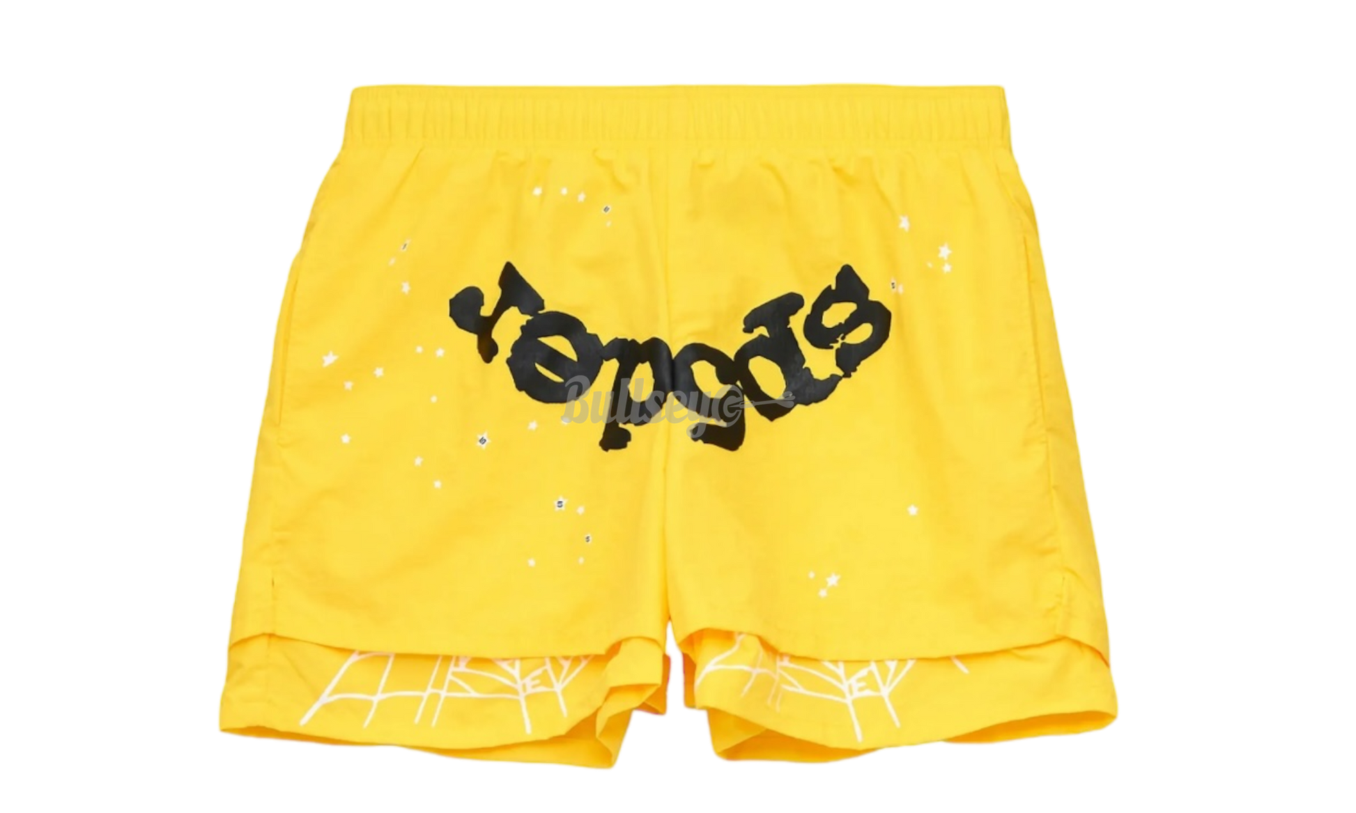 Sp5der Yellow OG Web Double Layer Short-Bullseye Sneaker Boutique