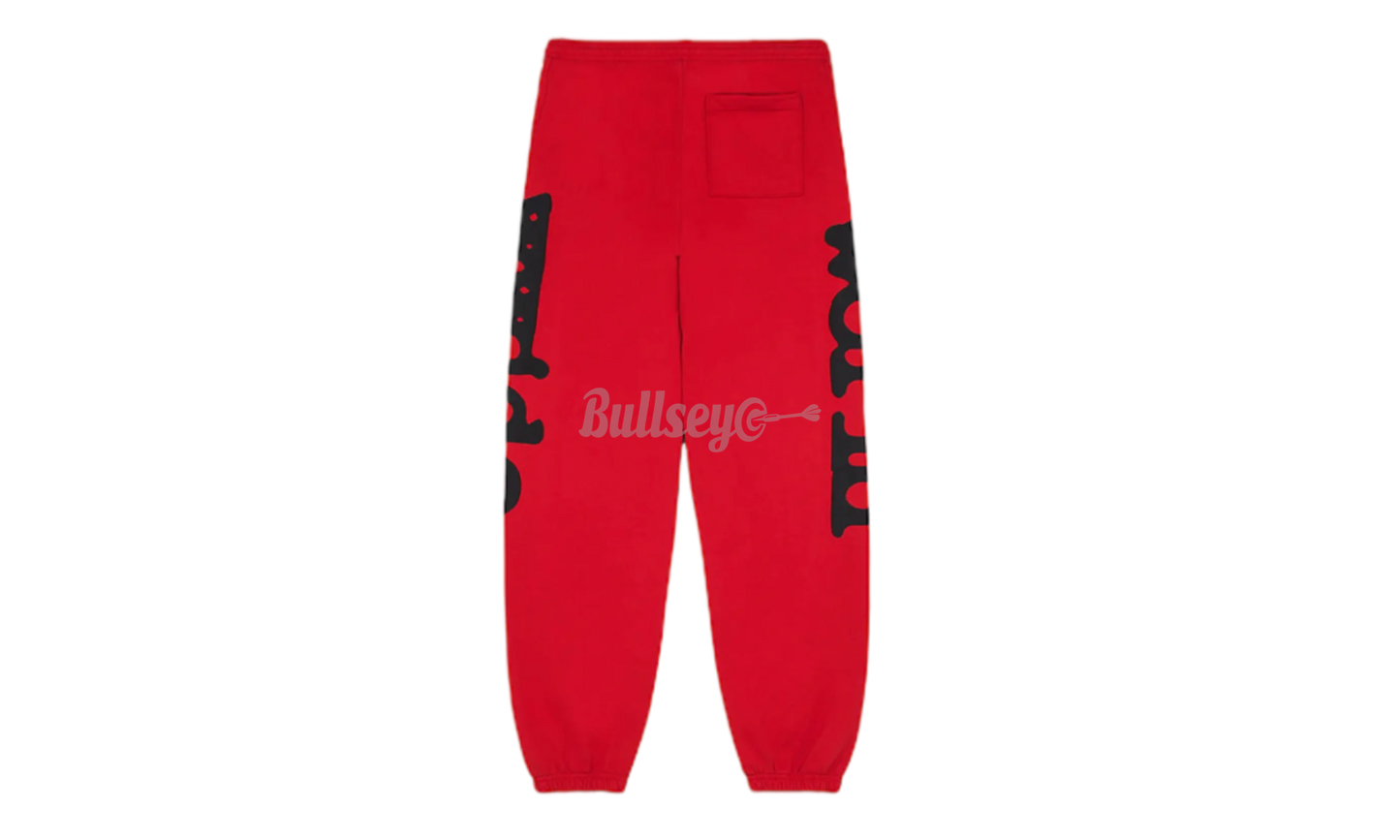 Spider Beluga Red Sweatpants