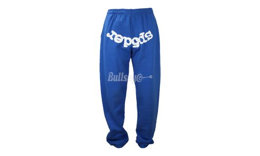 Spider Worldwide Sweatpants Blue White Letters-Bullseye Sneaker Boutique