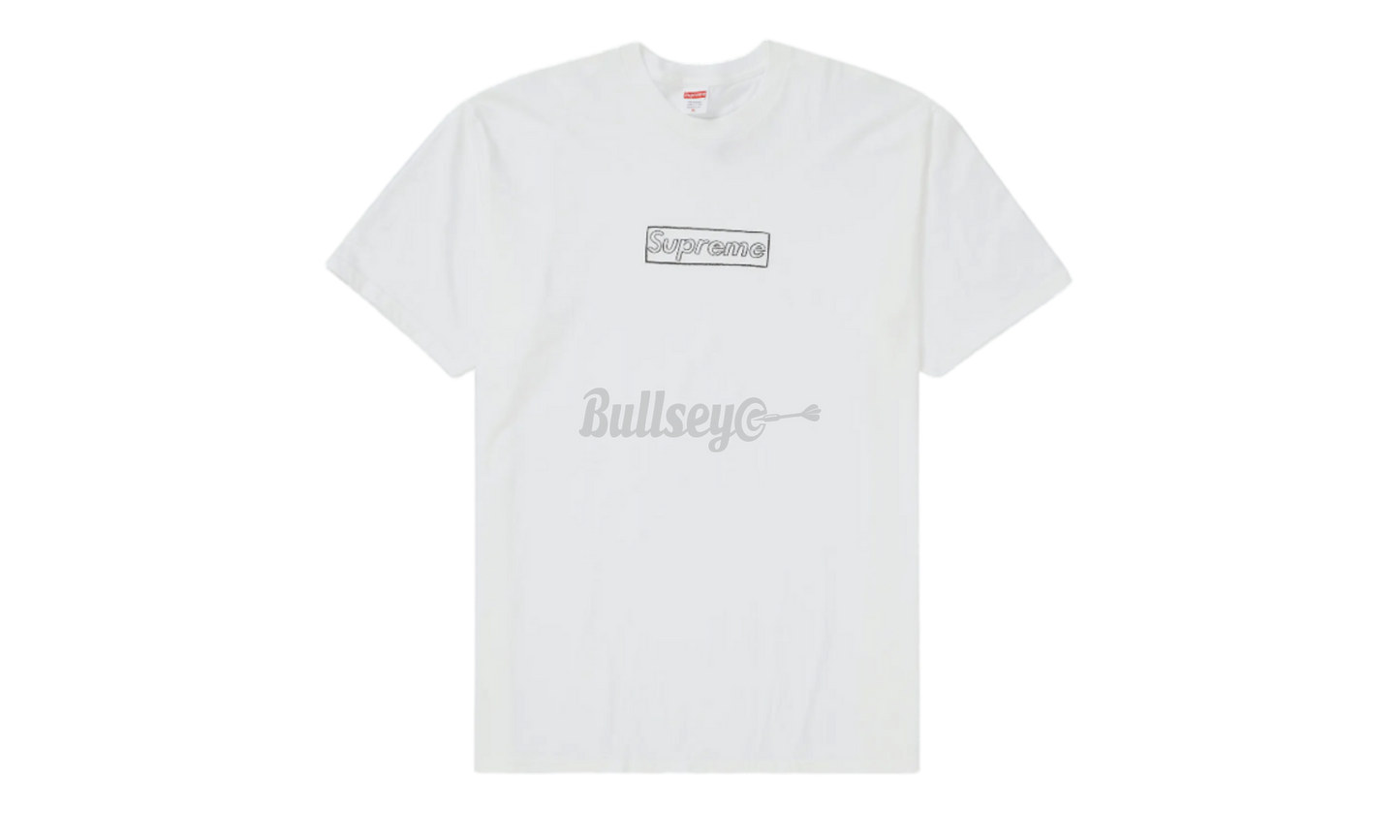 Supreme KAWS Chalk Logo White T-Shirt-Bullseye Sneaker Boutique