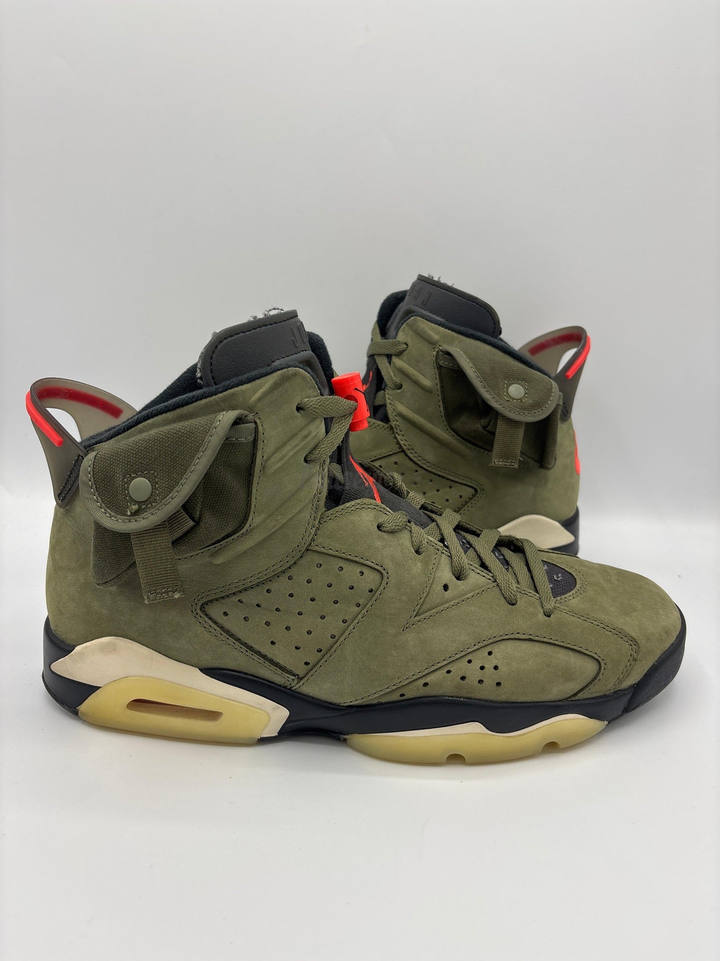 Travis Scott x Air Jordan 6 Retro "Olive" (PreOwned) (No Box)