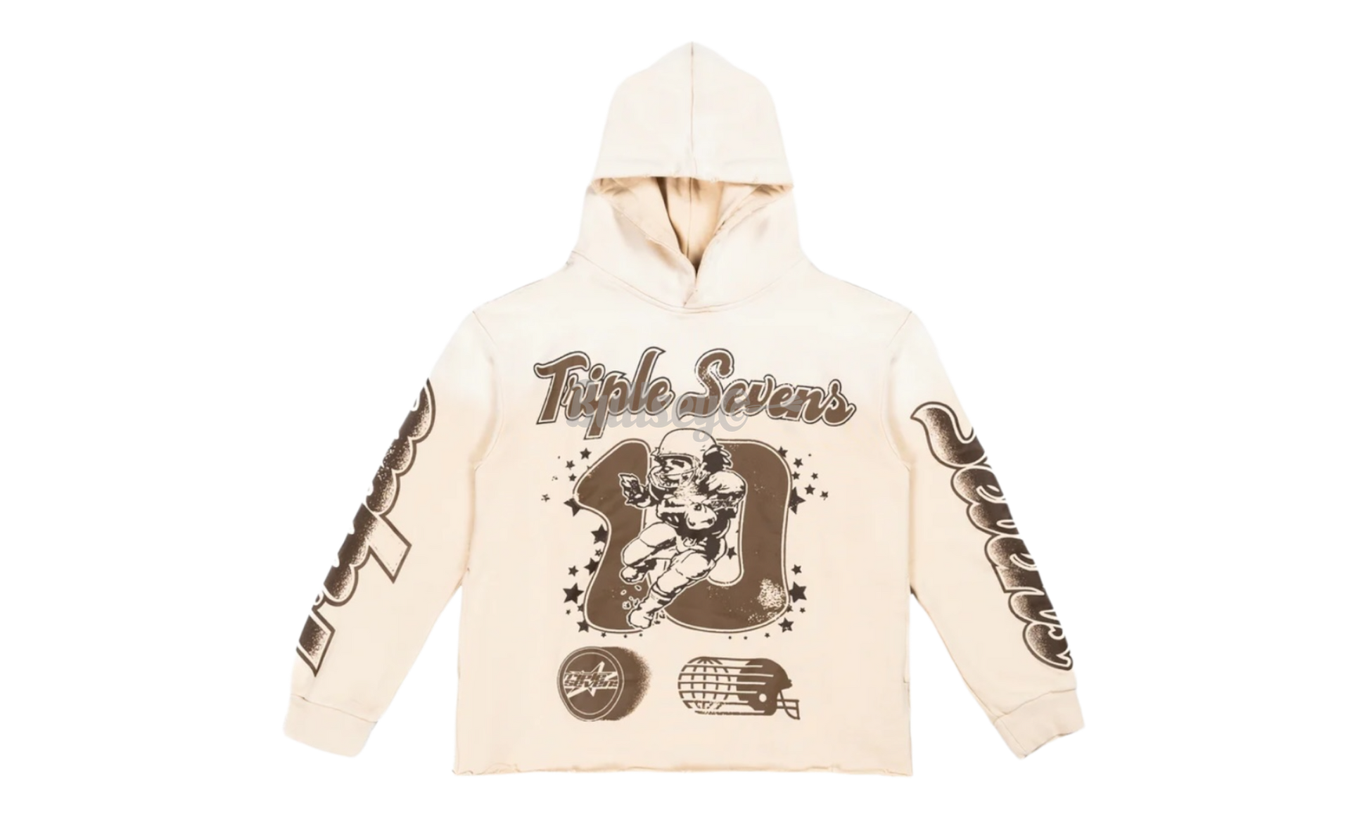 Triple Sevens All Star Football Beige Hoodie-Bullseye Sneaker Boutique