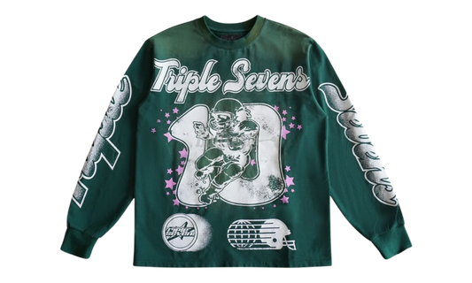 Triple Sevens All Star Forest Green Longsleeve T-Shirt-Bullseye Sneaker Boutique