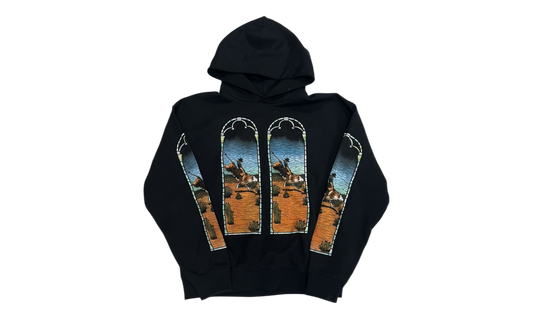 Who Decides War x EST Gee Stained Glass Black Hoodie