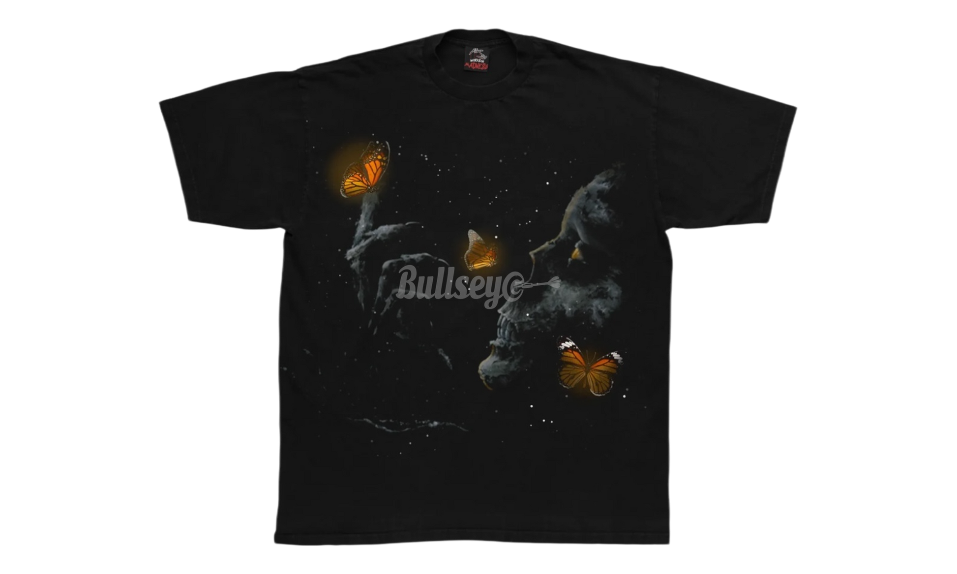 Works Of Madness Fallen Butterfly Black T-Shirt-Bullseye Sneaker Boutique